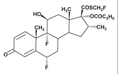 Chemical Structure - fluticasone chem str