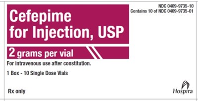 image-04.jpg Cefepime for Injection, USP 2 gram carton label - image 04