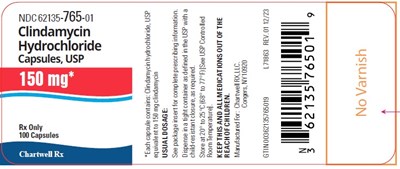 Image Description (Clindamycin Hydrochloride Tablet 150mg 100s Label)