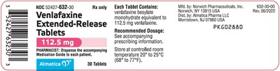 label - venlafaxine label