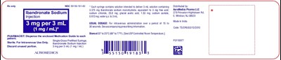 PACKAGE LABEL-PRINCIPAL DISPLAY PANEL - 3 mg per 3 mL (1 mg / mL) - Prefilled Syringe-Carton - ibandronate fig4