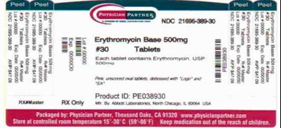 Erythromycin Base 500mg (E83ebf1a 2719 4f52 A47d 3d5af9e8d6f4 03)