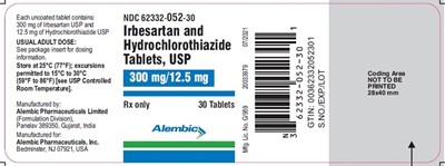 irbesartanhctz mg300125