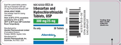 irbesartanhctz mg30025