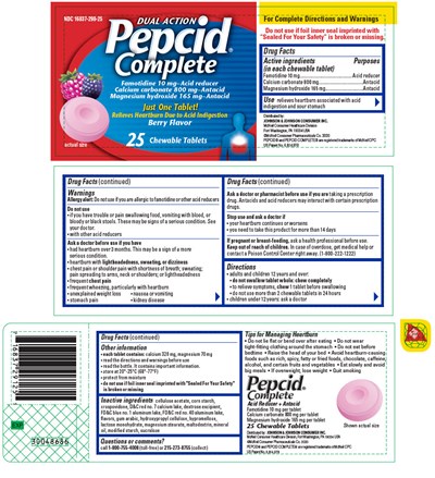 pepcid complete chewable ingredients