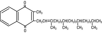 structural formula phytonadione - vitamin k1 01