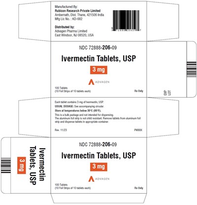 Image Description (Ivermectin 3mg Carton Label)