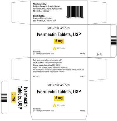Image Description (Ivermectin 6mg Carton Label)