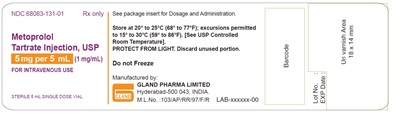Metoprolol Label