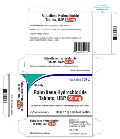 raloxifene-fig3.jpg PACKAGE LABEL-PRINCIPAL DISPLAY PANEL - 60 mg Blister Carton (3 x 10 Unit-dose) - raloxifene fig3