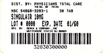 3283.jpg PRINCIPAL DISPLAY PANEL - Tablets - Bottle Label 10 mg - 3283