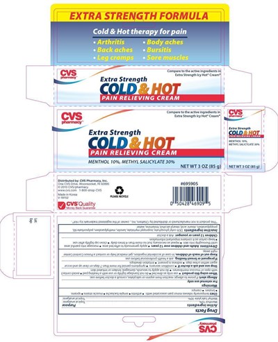 Image Of Carton Label (Cvscoldandhotcream)
