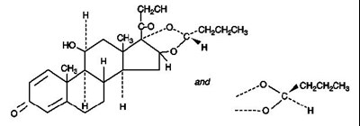 Chemical Structure Formula of Budesonide - budesonide inhalation suspension 1