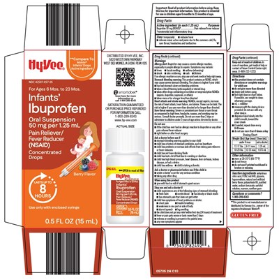 Hyvee Infants Ibuprofen Berry Carton Image