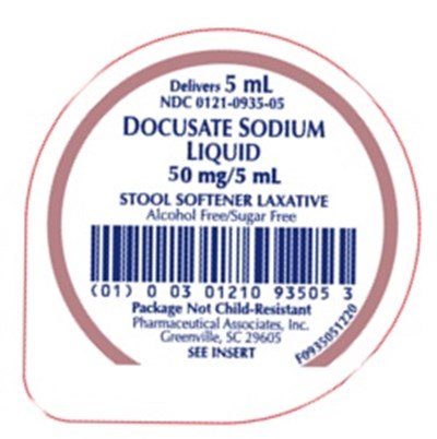 docusate-01.jpg PRINCIPAL DISPLAY PANEL - 5 mL Cup Tray Label - docusate 01