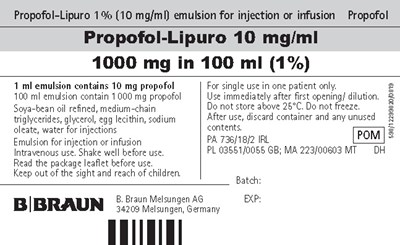 Vial Label (Propofol Lipuro 5)