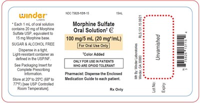 morphine 100 15