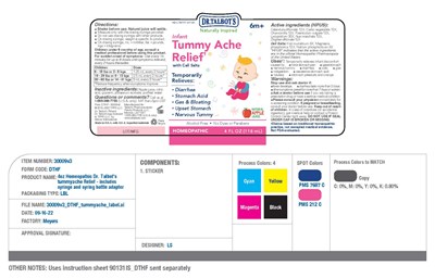 Active Ingredient (30009v3 Dthf Infant Tummyache Label)