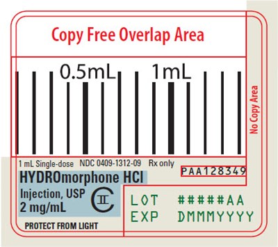 PRINCIPAL DISPLAY PANEL - 2 mg/mL Syringe Label - hydromorphone 28