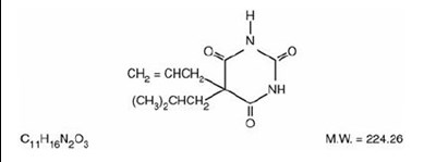 butalbital-structure - butalbital structure