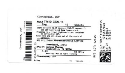 Bottle Label 2 mg (71610 0390 15)