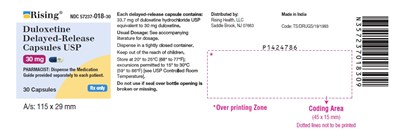 duloxetine-fig11.jpg PACKAGE LABEL-PRINCIPAL DISPLAY PANEL - 30 mg (30 Capsules Bottle) - duloxetine fig11
