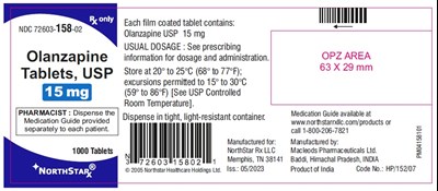 505 - olanzapine 15mg 1000s