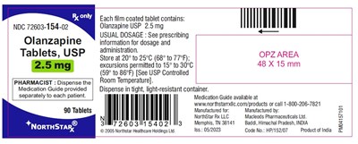 505 - olanzapine 2 5mg 90s