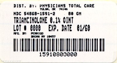 1591.jpg image of 0.1% Ointment package label - 1591