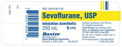 Sevoflurane, Usp Representative Container Label (Image 13)