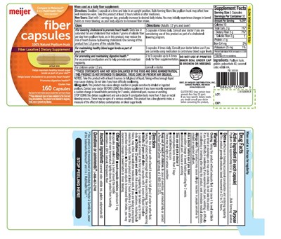 Meijer Natural Psyllium Husk Fiber Capsule (119160pvlr Ol)