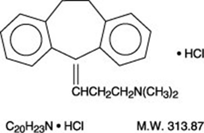 amitriptyline-1.jpg amitriptyline HCl chemical structure - amitriptyline 1