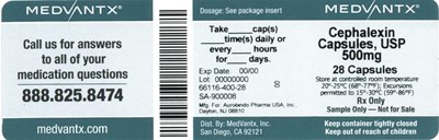 Cephalexin 500mg Capsules #28 (Eac25cfc 92cb 411c B109 25731815b936 02)