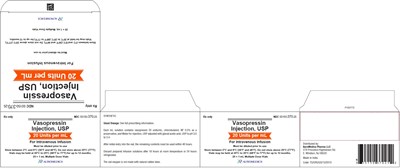 vasopressin-fig3.jpg PACKAGE LABEL-PRINCIPAL DISPLAY PANEL-20 Units per mL - Container-Carton (25 Vials) - vasopressin fig3