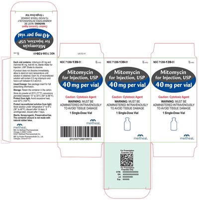 Principal Display Panel – Mitomycin For Injection, Usp 40 mg Carton (Mit06 0000 03 V3)