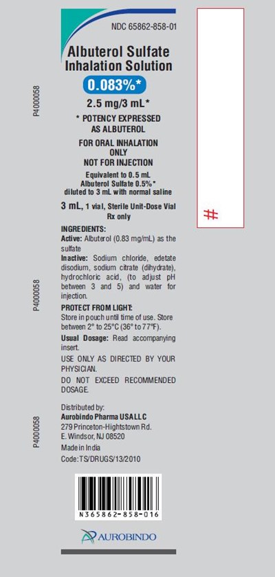 albuterol-fig4.jpg PACKAGE LABEL-PRINCIPAL DISPLAY PANEL - 0.083% (2.5 mg/3 mL) - Pouch Label (1 Vial) - albuterol fig4