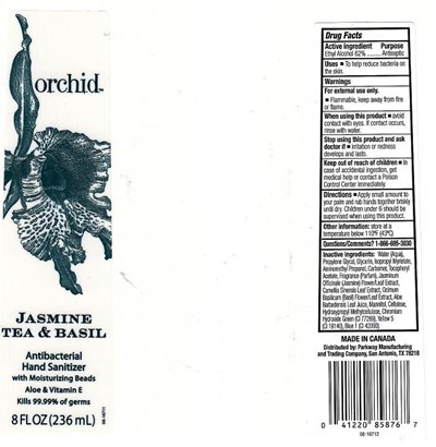IMAGE OF JASMINE TEA AND BASIL HAND SANITIZER - orc3