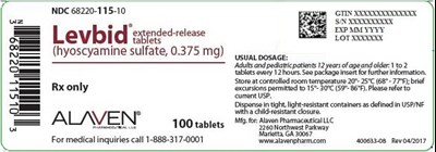 Levbid Extended-release Tablets Bottle Label (Image 01)