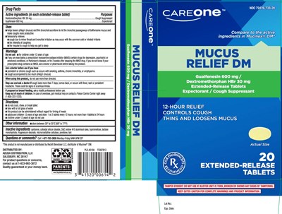 Dextromethorphan Hbr 30 mg, Guaifenesin 600 mg (Mucus Relief Dm 600 mg 30 mg Extended Release Capl 1)