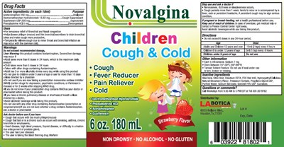 Children Cough And Cold Label (Labelimage)