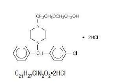 Hydroxyzine Hydrochloride Chemical Structure (Hydroxyzine Hydrochloride 1)