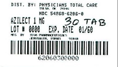 Image Of 1 mg Package Label (6206)