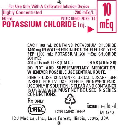 potassium-03.jpg PRINCIPAL DISPLAY PANEL - 50 mL Bag Label - IM-4340 - potassium 03