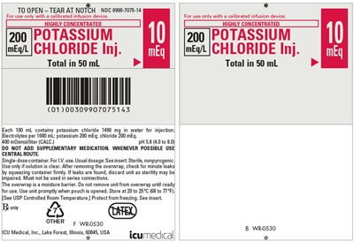 potassium-04.jpg PRINCIPAL DISPLAY PANEL - 50 mL Bag Pouch Label - WR-0530 - potassium 04