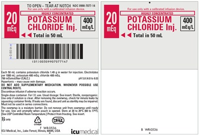 potassium-06.jpg PRINCIPAL DISPLAY PANEL - 50 mL Bag Pouch Label - WR-0536 - potassium 06