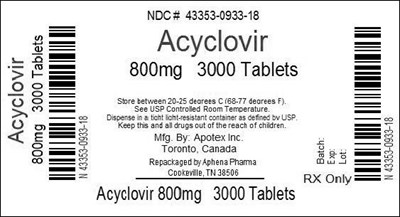 Bottle Label 800mg (43353 933)