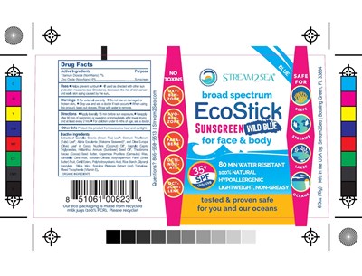 Ecostick Sport Screenscreen Wild Blue Container Label (Ecostick Sport Sunscreen Wild Blue Container Label)