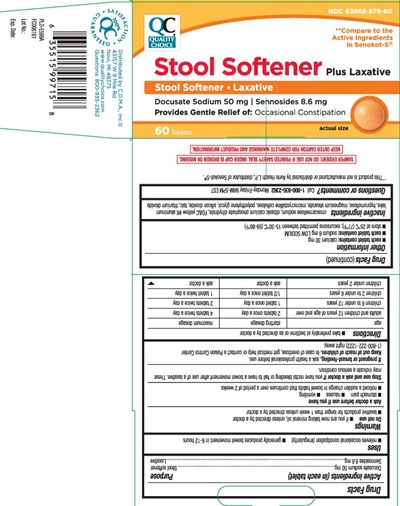 Docusate Sodium 50 mg, Sennosides 8.6 mg (Senna S Orange Tablets Tcb 1)