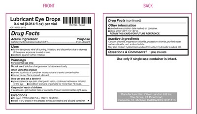 Lubricant Eye Drops Vial Label (Image 01)