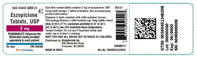 eszopiclone-tablets-figure-2.jpg container label 2 mg - eszopiclone tablets figure 2